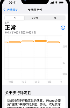 海口iPhone手机维修如何在iPhone开启'步行稳定性通知'