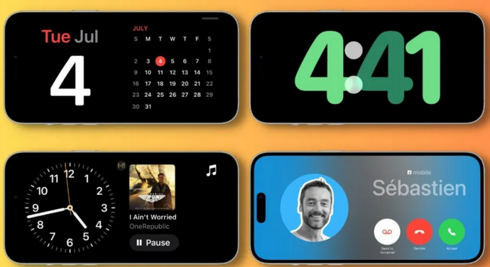 海口苹果手机维修分享iOS17横屏充电待机显示有什么好处 