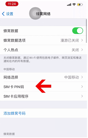 海口苹果14维修网分享如何给iPhone14的SIM卡设置密码 