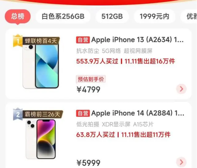 海口苹果14维修分享iPhone14配置不如同价位的安卓还能大卖 