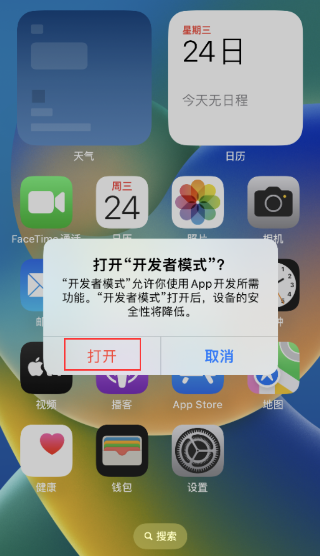 海口苹果手机维修分享如何打开开发者模式 