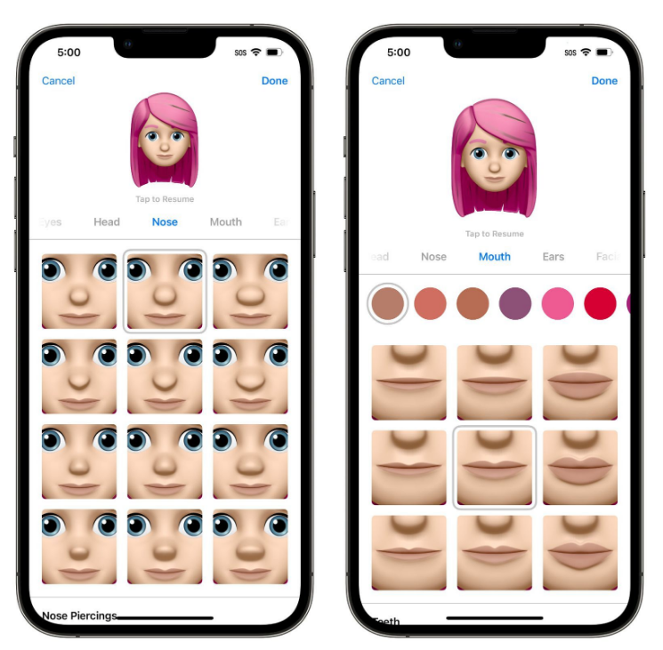 海口苹果手机维修分享​iOS 16中的拟我表情有了哪些变化和升级 