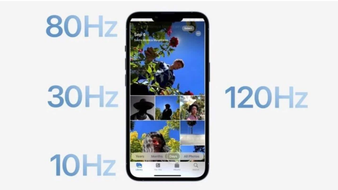 海口苹果14维修分享iPhone 14有高刷吗 